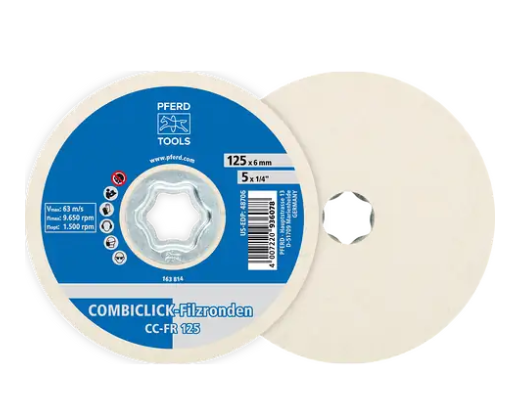德国PFERD马圈COMBICLICK 毡盘 CC-FR 125（2）